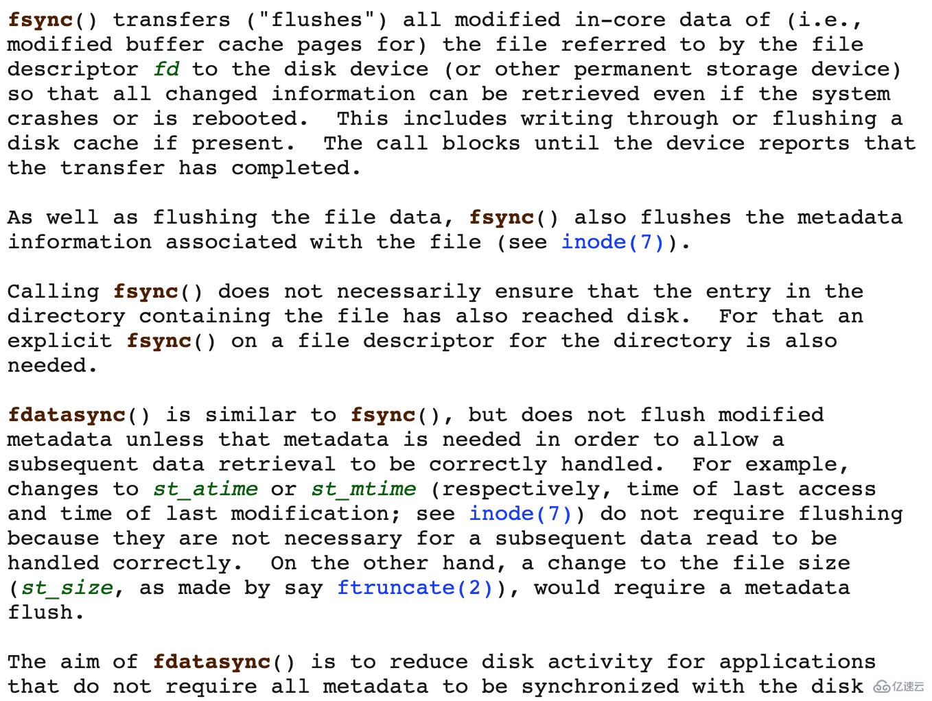 Linux中保證數據安全落盤的方法