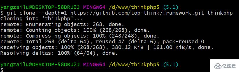 git方式怎么安裝thinkphp5