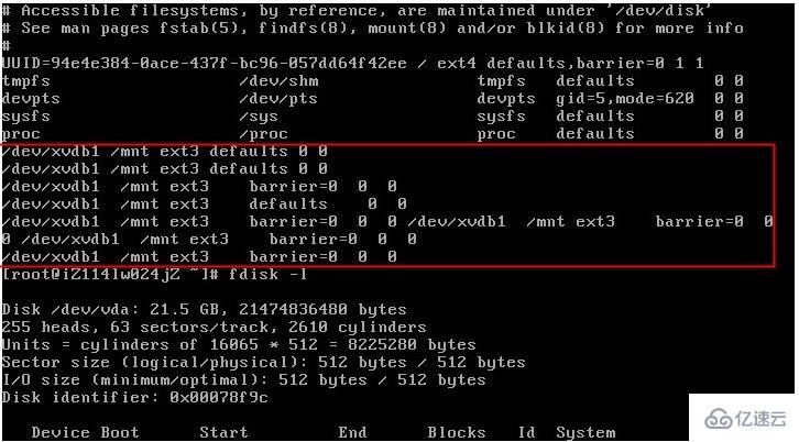 关于普通云盘和SSD云盘添加挂载信息时的注意事项有哪些