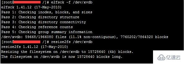 根據(jù)ECS Linux擴容格式化磁盤提示實現(xiàn)擴容然后將磁盤掛載使用的方法