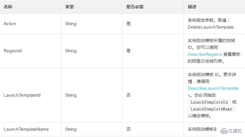 在实例进行中删除一个实例启动模板的方法