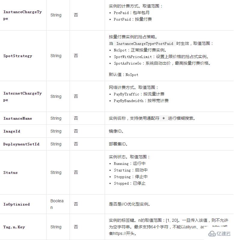 查詢一臺或多臺實例詳細信息的方法