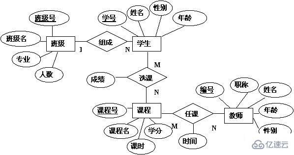 數(shù)據(jù)庫中E-R圖是如何組成的