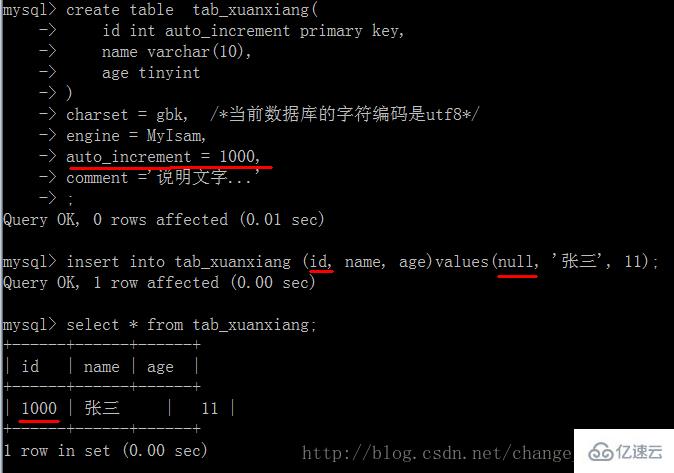 操作mysql数据表的详细方法