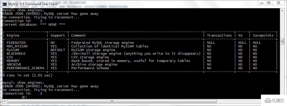 解决mysql执行sql文件报错Error: Unknown storage engine‘InnoDB的问题