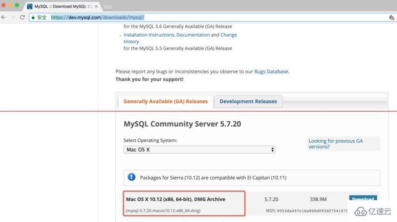 Mac系統(tǒng)下載MySQL5.7及安裝詳細(xì)流程