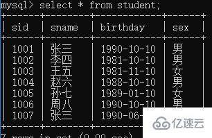 mysql常用查看表结构的方法