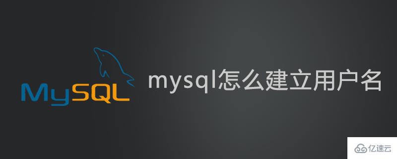 mysql怎么建立用戶名