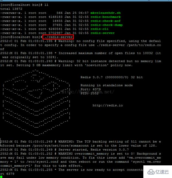 linux如何启动redis