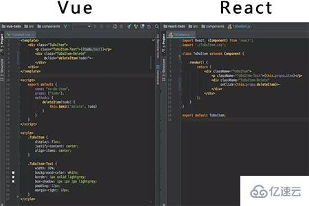 vue与react的区别是什么