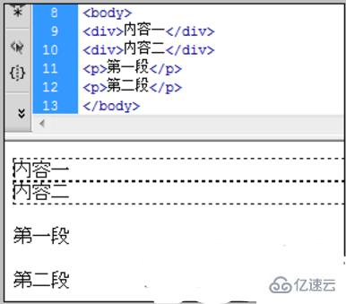 html中div br p三者有哪些区别