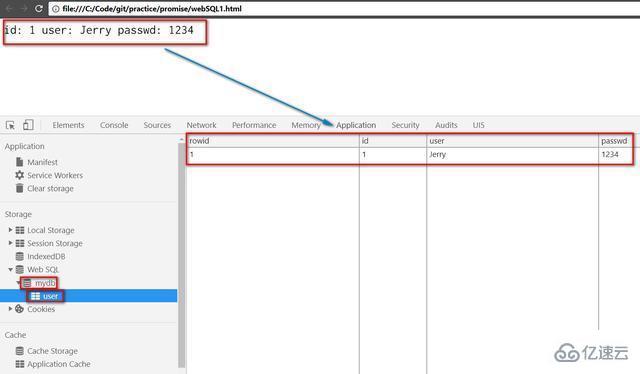 HTML5中WebSQL四种基本操作的示例