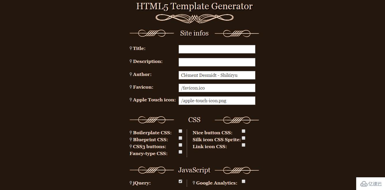 常见HTML5/CSS3代码生成器汇总