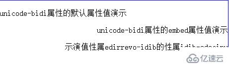 css中unicode-bidi屬性如何使用