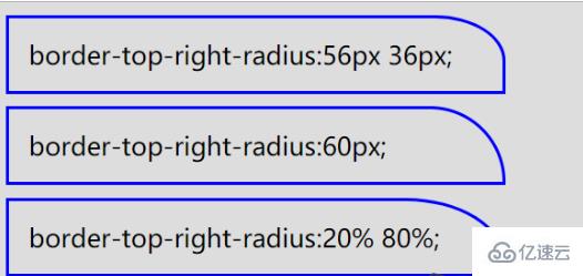 css如何使用border-top-right-radius属性