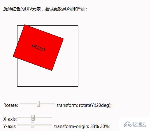 transform-origin属性怎么用