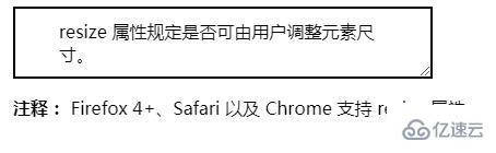 resize属性的使用方法