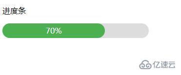 html和CSS制作一個靜態(tài)進度條的示例