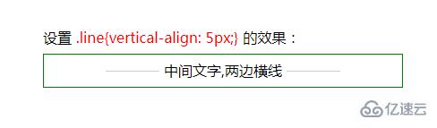 css实现中间文字，两边横线标题效果的方法是什么