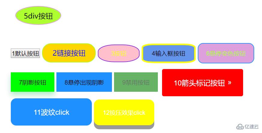 怎么使用HTML5+css3制作出12种的按钮开关样式