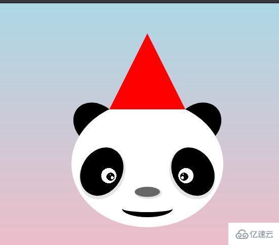 用CSS实现一只带帽子的大熊猫的方法