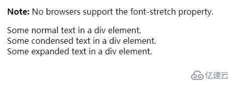css font-stretch属性如何使用