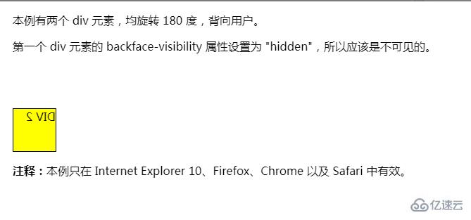 css中backface-visibility属性的使用方法