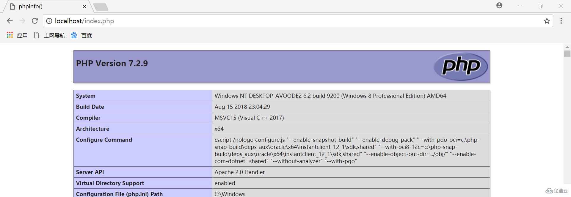 如何在win10中安装和搭建php开发环境