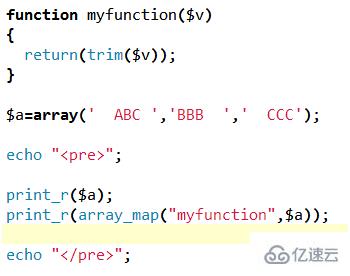 php中array_map()函數(shù)--調(diào)用回調(diào)函數(shù)處理數(shù)組數(shù)據(jù)的方法