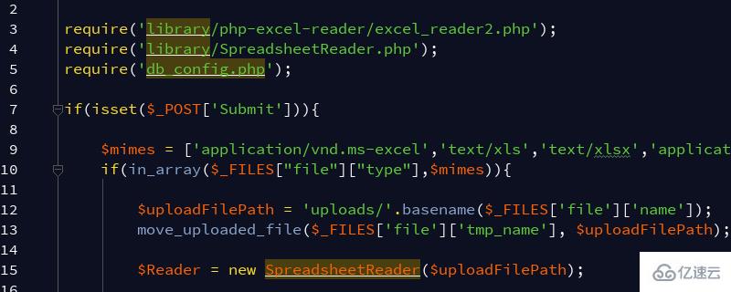 PHP将excel文件导入mysql数据库的方法