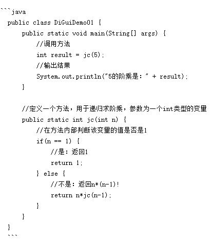 Java递归方法怎么使用