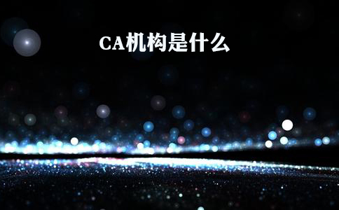 CA机构是什么机构