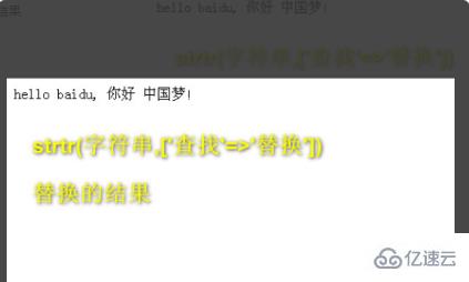 php将字符串替换成中文的方法