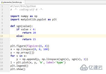 python编写分段函数的方法