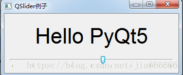 怎么在python中使用QSlider控件