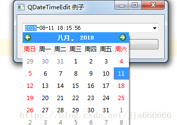 怎么在python中使用QDateTimeEdit日期时间控件