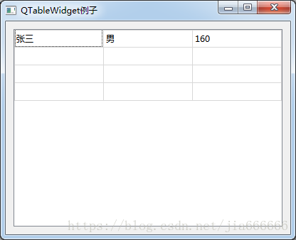 如何在python中使用QTableWidget控件