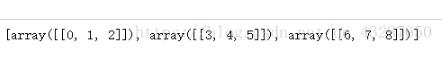 python numpy--数组的组合和分割实例