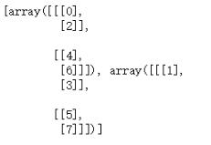 python numpy--数组的组合和分割实例