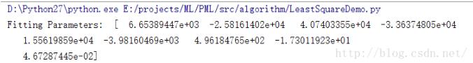 python实现最小二乘法的示例