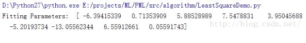 python實(shí)現(xiàn)最小二乘法的示例