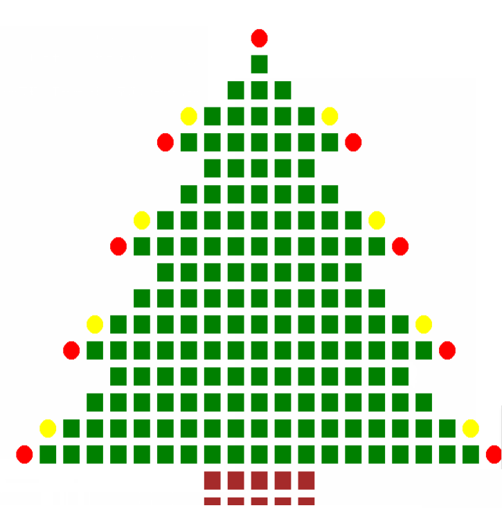 使用python编写圣诞树的三大案例