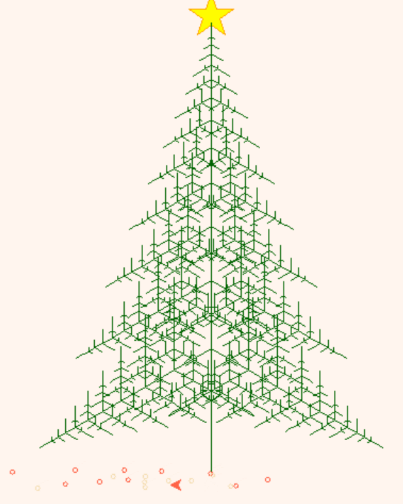 使用python编写圣诞树的三大案例