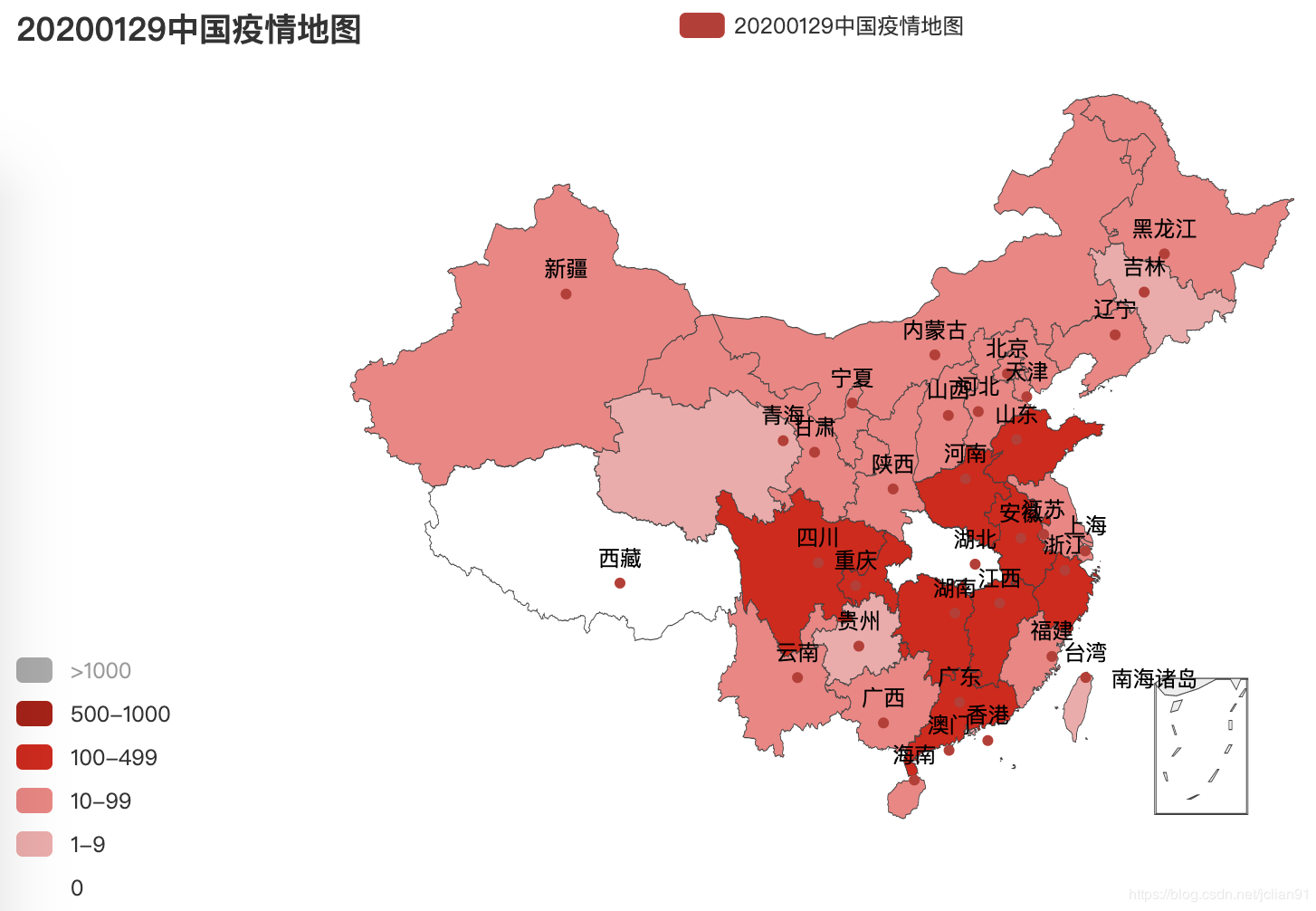 python中pyecharts如何绘制中国2020肺炎疫情地图