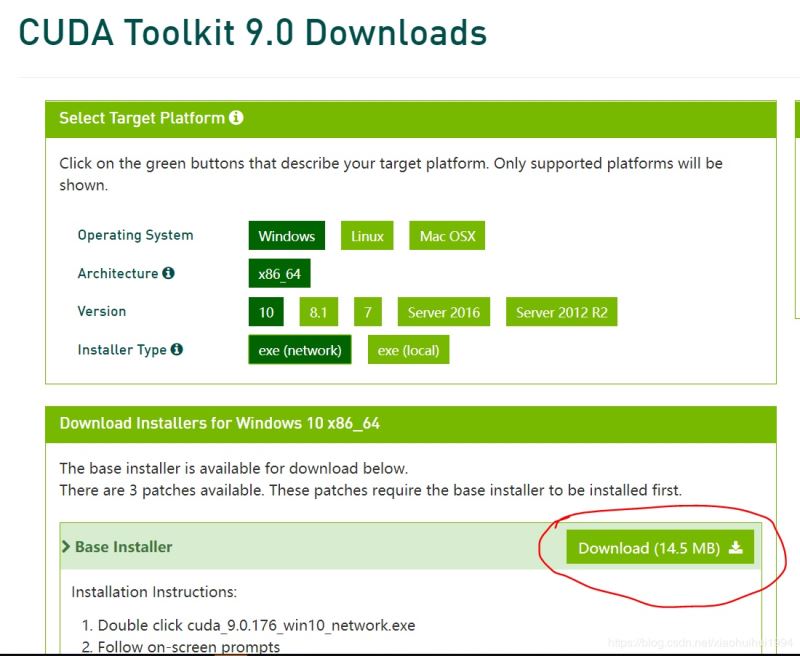 win10安装tensorflow-gpu1.8.0详细完整步骤