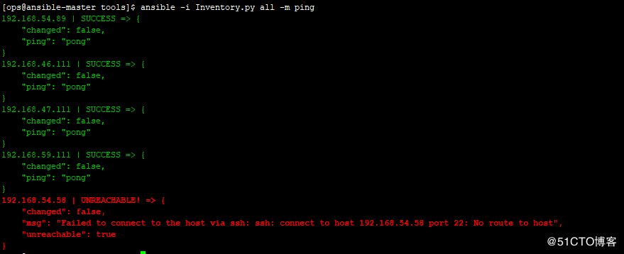 Python中ansible动态Inventory脚本的示例分析