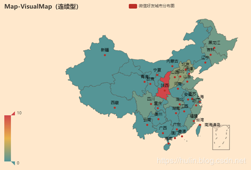 python中微信好友特征数据分析及可视化的示例分析