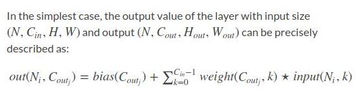 Pytorch.nn.conv2d验证方式的示例分析