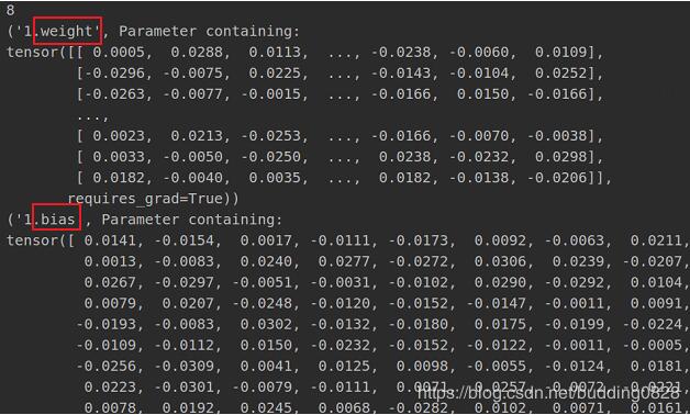 pytorch如何實(shí)現(xiàn)打印模型的參數(shù)值