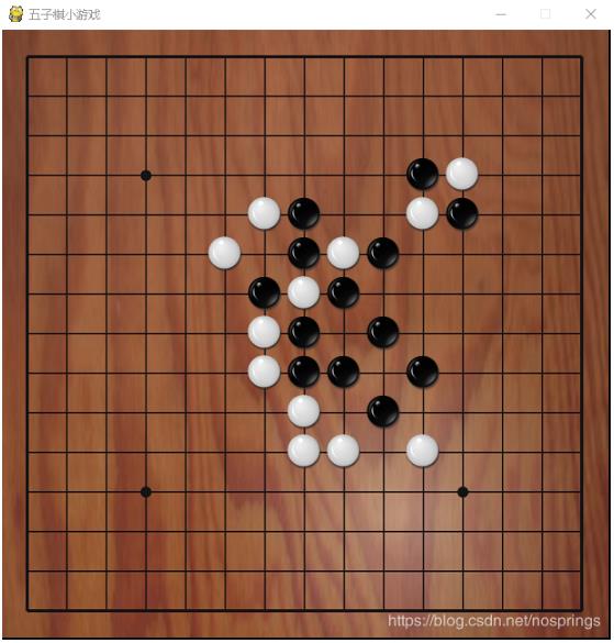 Python基于pygame实现单机版五子棋对战